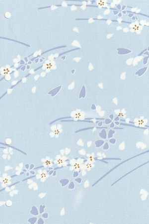 Рулонные шторы для проема Сакура, голубой